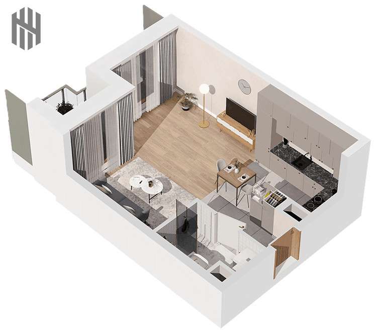 Gajowa bud. A 34,25m2- znajdź swoje M !!! - Pełny obrazek: 5/10