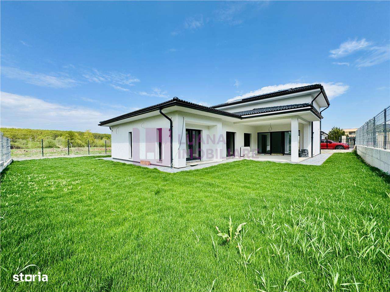 Casa pe un singur nivel | de lux | teren 591 mp | panouri solare | vid - Imagine principală: 1/16