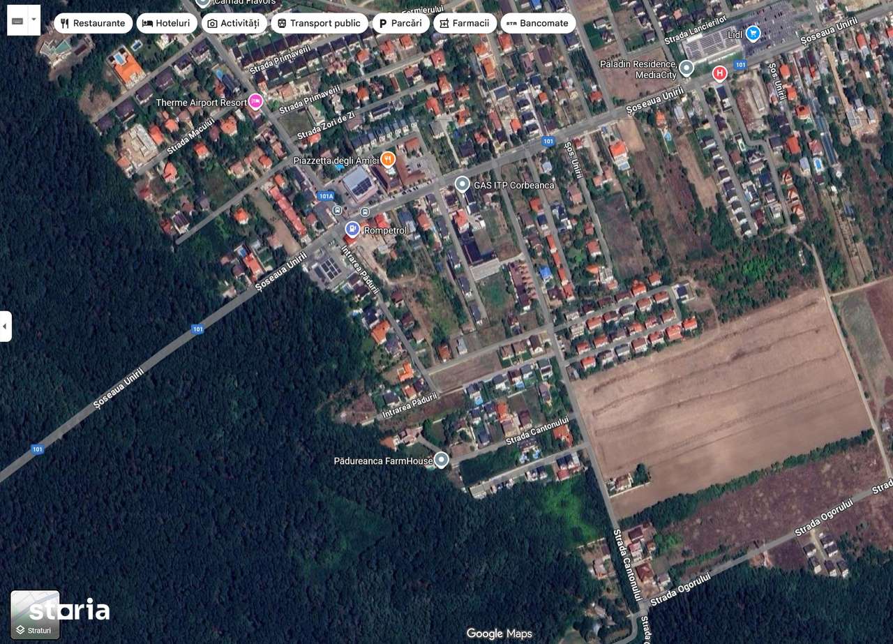 Teren Corbeanca intravilan – Str.Cantonului, 1118mp, zonă rezidențială - Imagine principală: 2/8