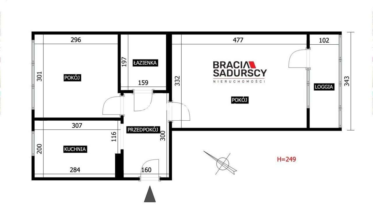 Blisko komunikacji/2 niezależne pokoje/duży balkon-17