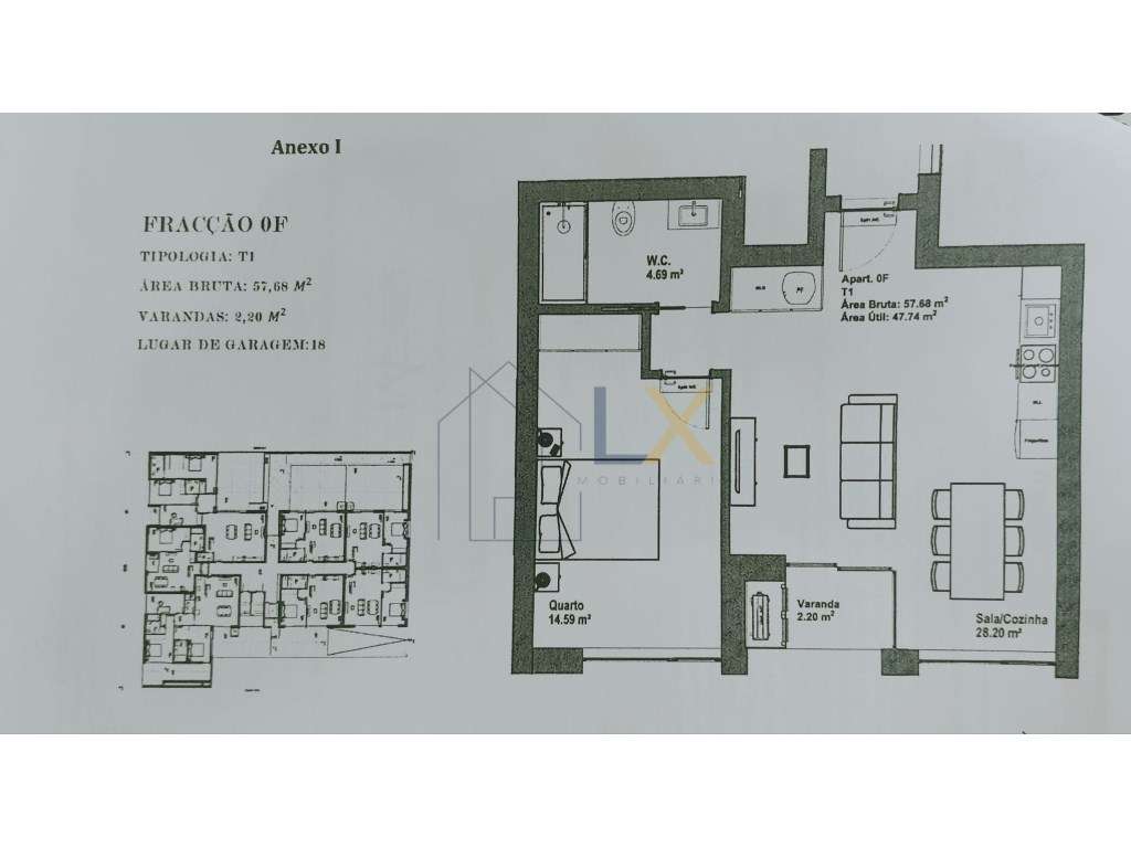 Apartamento T1 novo no Centro de Aveiro!!! - Grande imagem: 5/17