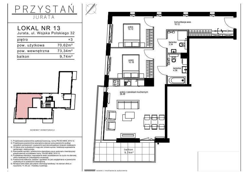 3 pokojowy apartament inwestycyjny w sercu Juraty-6