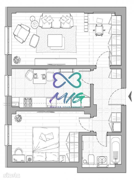 Apartament 2 camere, decomandat, semicentral, Iasi