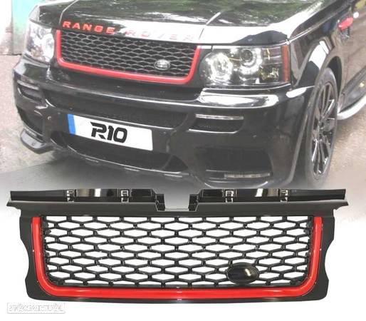 GRELHA FRONTAL BLACK RED EDITION PARA RANGE ROVER SPORT 05-09 - 1