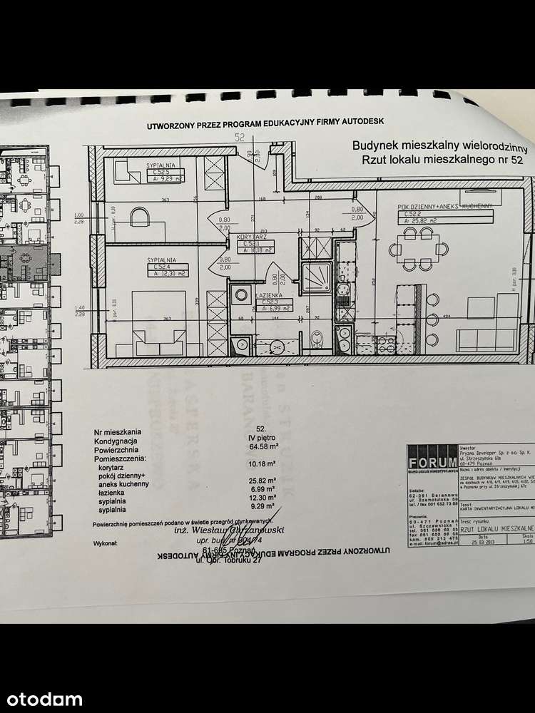 Na sprzedaż piękne 3-pokojowe mieszkanie na Podolanach 64,58m2-14