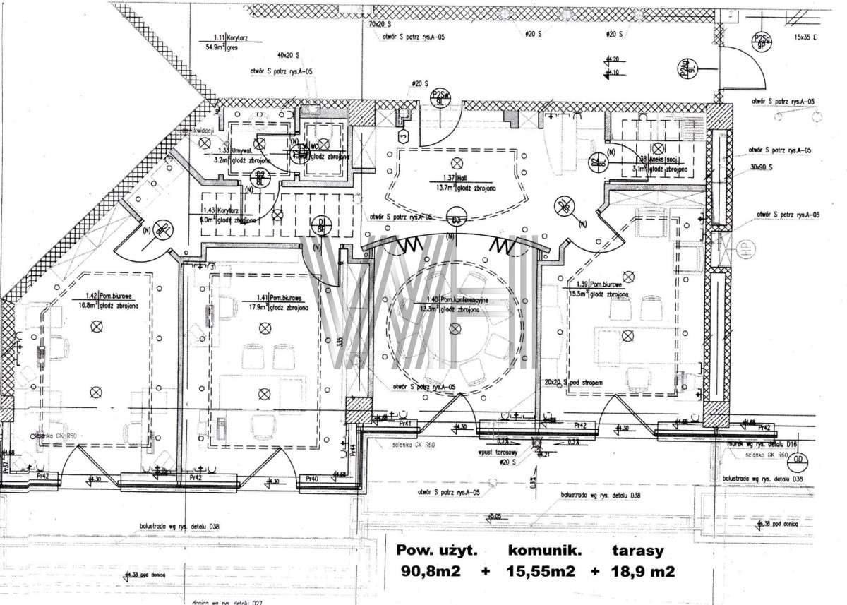 Ekskluzywne biuro z tarasami – Centrum Warszawy-19