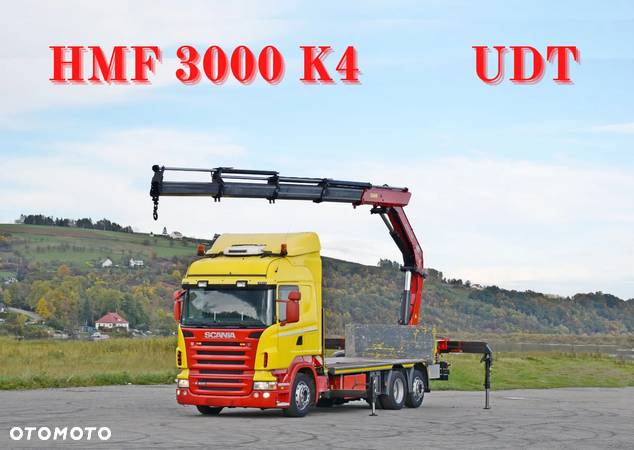 Scania R400 SKRZYNIA 6,50 m + HMF 3000 K4 + PILOT - 1