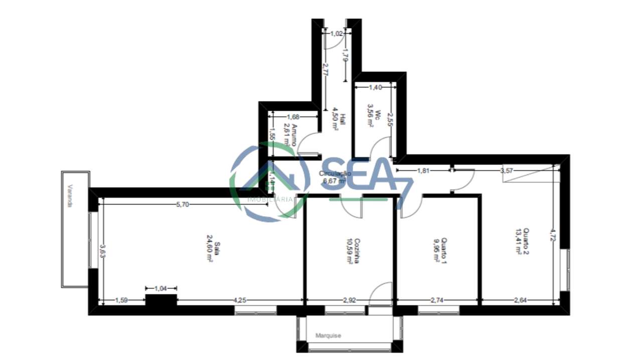 Apartamento T2 com garagem em Esposende-27