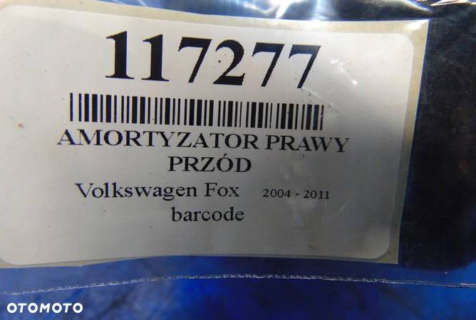 VOLKSWAGEN FOX 1.2 6V AMORTYZATOR PRAWY PRZÓD - 5