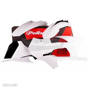 kit plasticos polisport branco ktm sx 125 / 250 / 450 - 1