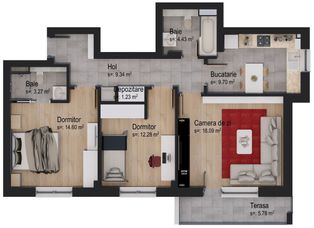 Apartament cu 3 camere Lior by Casa Nobel