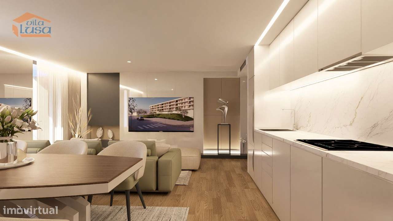 T-2 Novo c/ varanda 24.76m2 e lugar de garagem no centro de Armação... - Grande imagem: 5/24