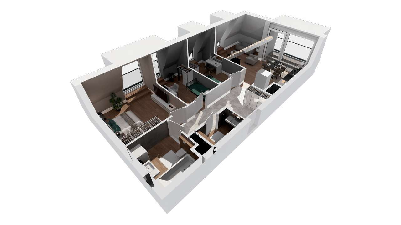 Gaja Park Apartament A.33 - 5,5 m wysokości - Pełny obrazek: 4/17