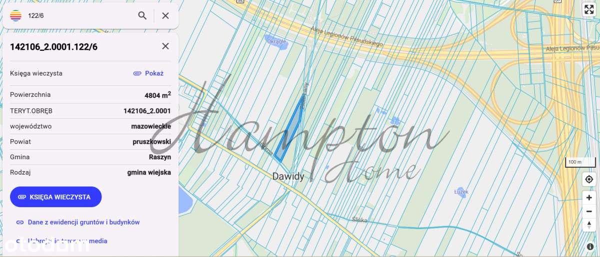 Sprzedam działkę 4800 m2, Dawidy-0