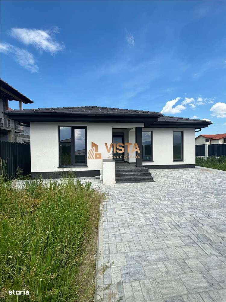 Casa in Cristian, plan parter, 3 dormitoare, 120mp utili, teren 550mp, - Imagine principală: 1/12