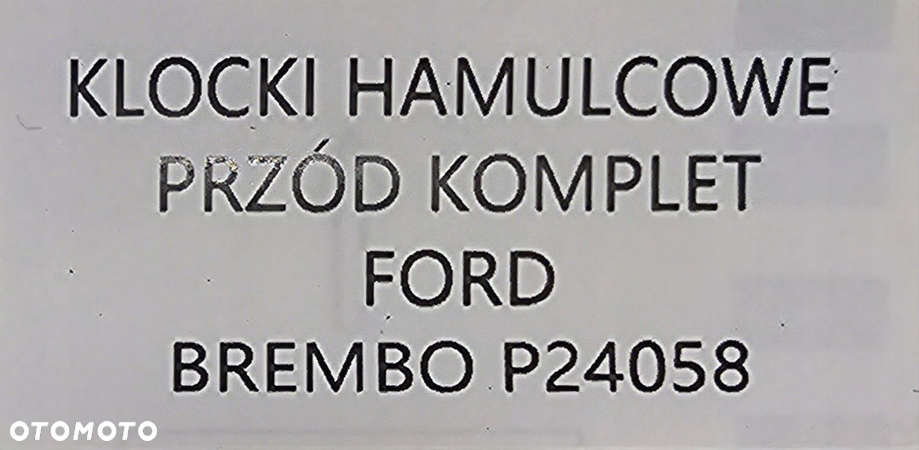 NOWE KLOCKI HAMULCOWE PRZÓD FORD - P24058 - 5