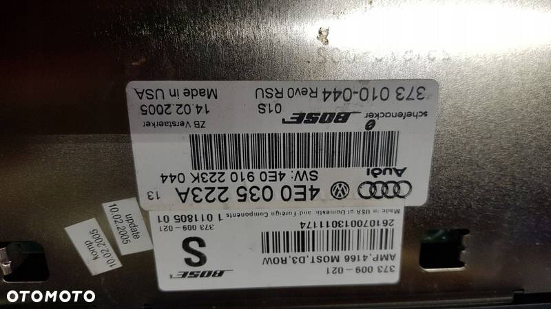 AUDI A8 D3 WZMACNIACZ BOSE 4E0035223A - 7