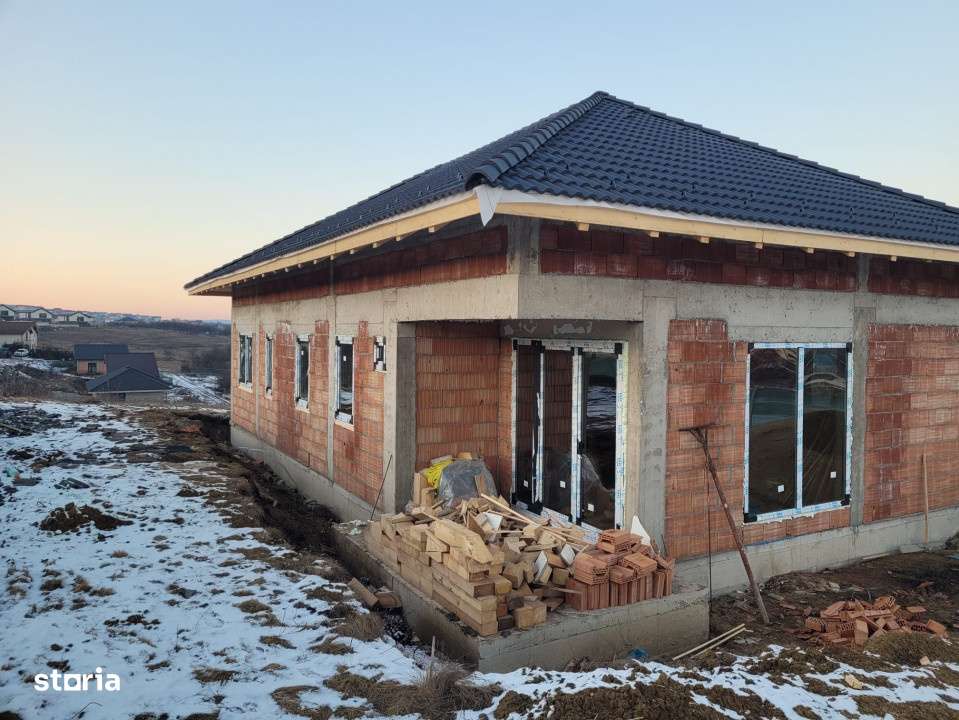 Casa pe un nivel, 105mp utili+65mp pod, 500mp teren, Chinteni - Imagine principală: 5/7