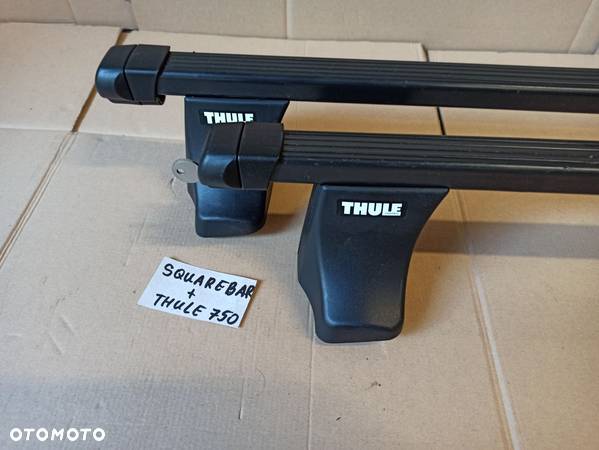 Bagażnik dachowy belki poprzeczki Thule 750 squarebar z zamkami - 5