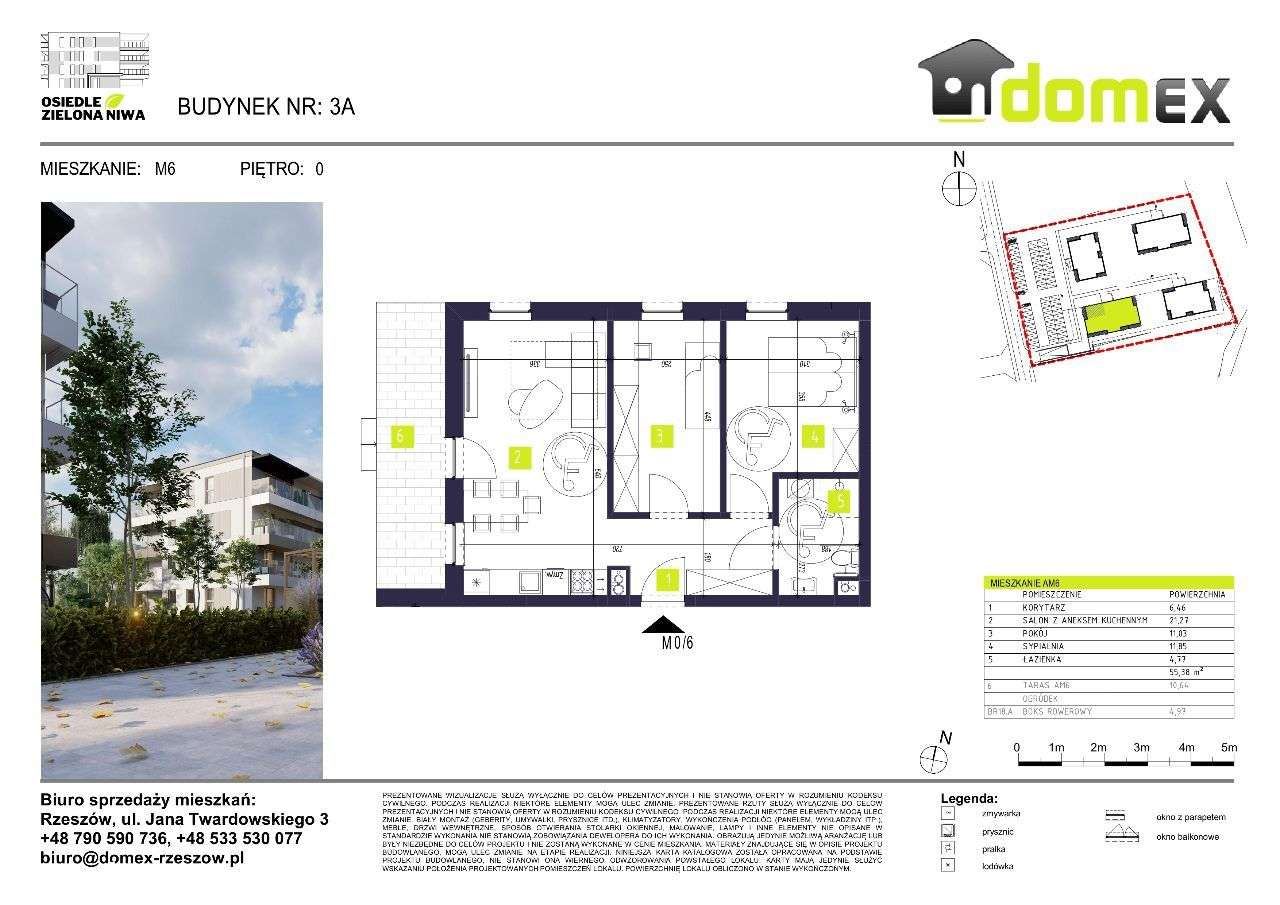 Zielona Niwa Nowa Inwestycja Przytulne 3 pokoje!!! - Pełny obrazek: 3/10