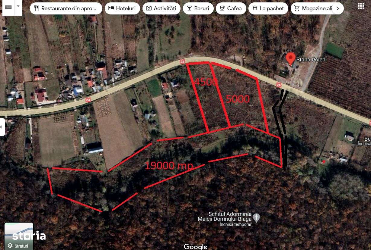 Teren 19000 mp Stana Poieni langa padure si utilitati - Imagine principală: 1/1