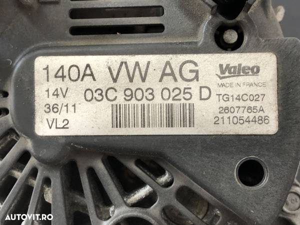 Alternator Volkswagen Golf  6 1.4TSI CAXA Manual Hatchback - 3