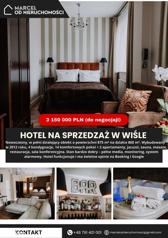GOTOWY Hotel centrum Wisły | Świetne opinie | Cały czas działający.-0