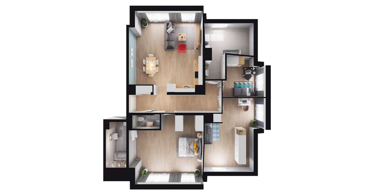4-pokojowe mieszkanie 106m2 Bez Pośredników - Pełny obrazek: 2/8