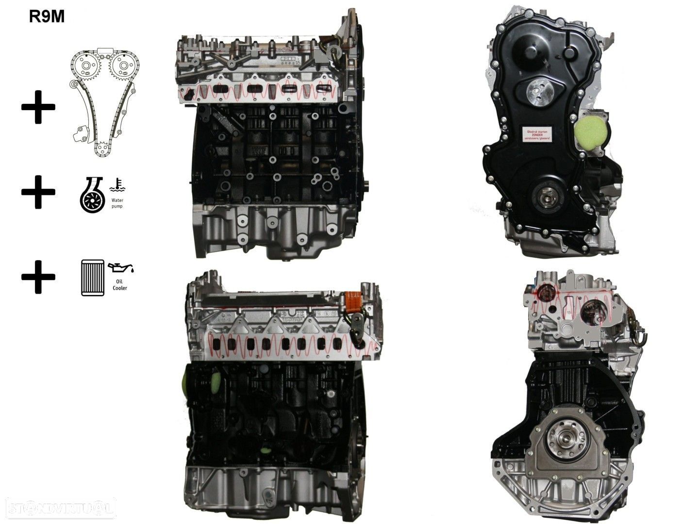 Motor  Reconstruído RENAULT Grand Scénic 1.6 dCi - 1