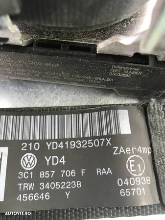 Centura dreapta fata VW Passat B7 Variant 2.0TDI, 170CP, 4X4, DSG - 2