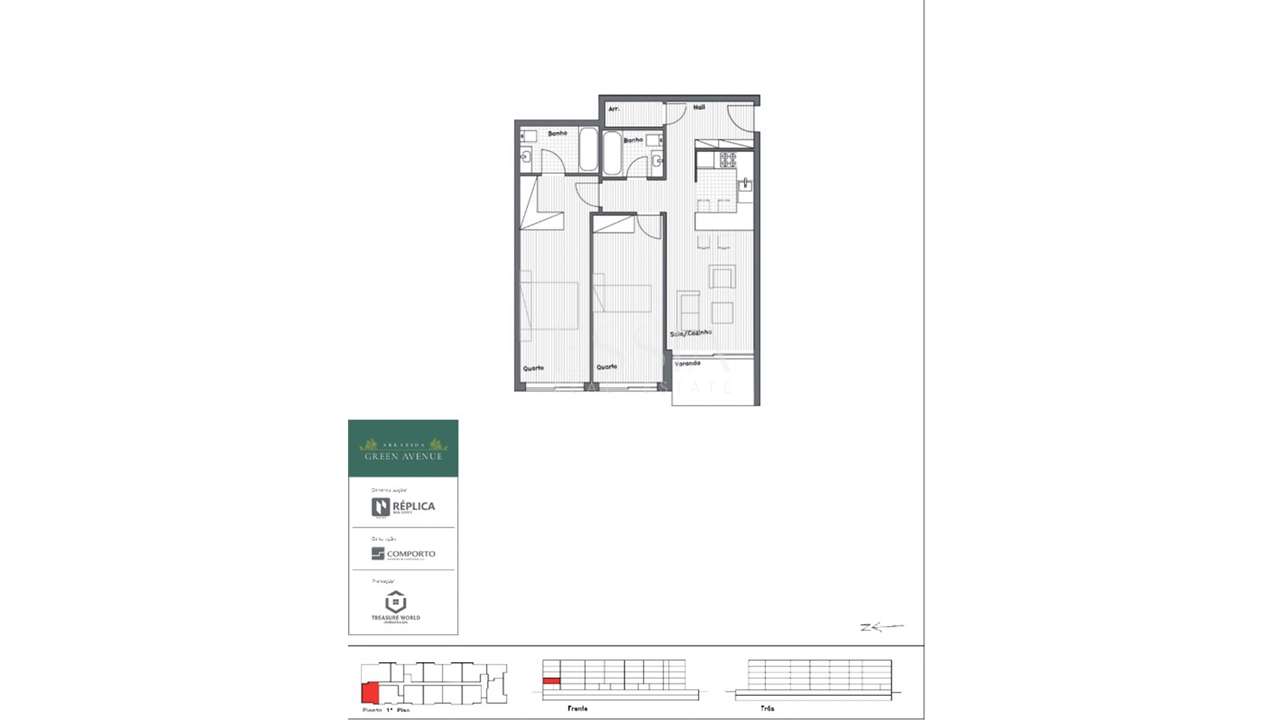 Apartamento T2 Novo com varanda | Arrábida Green Avenue - Grande imagem: 5/11