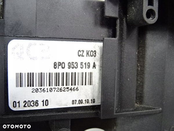 Przełącznik zespolony Audi A3 8P 8PO953519A - 9