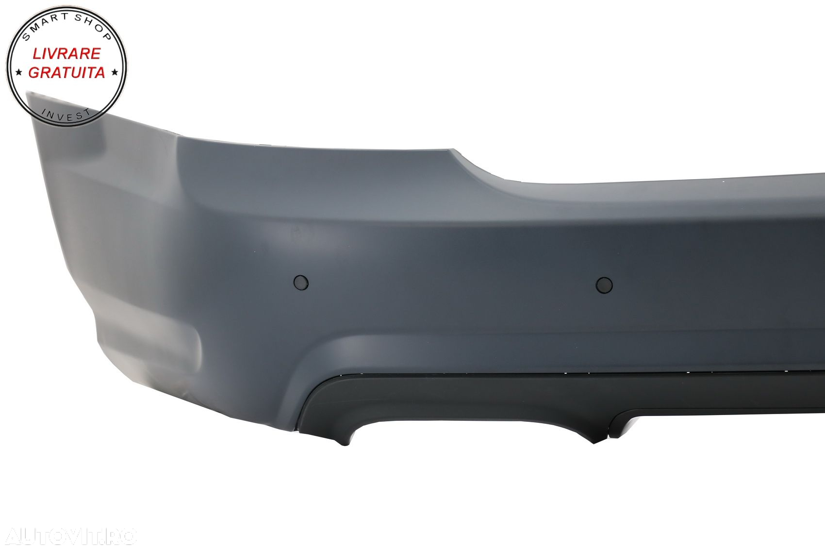 Bara Spate cu Ornamente de evacuare Mercedes S-Class W221 (2005-2011) S65 Design- livrare gratuita - 4