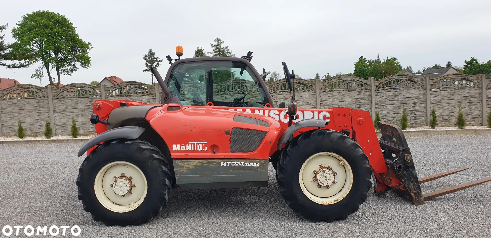 Manitou MT732 rok 2001 sprowadzona łyżka + widły cała w oryginale - 2