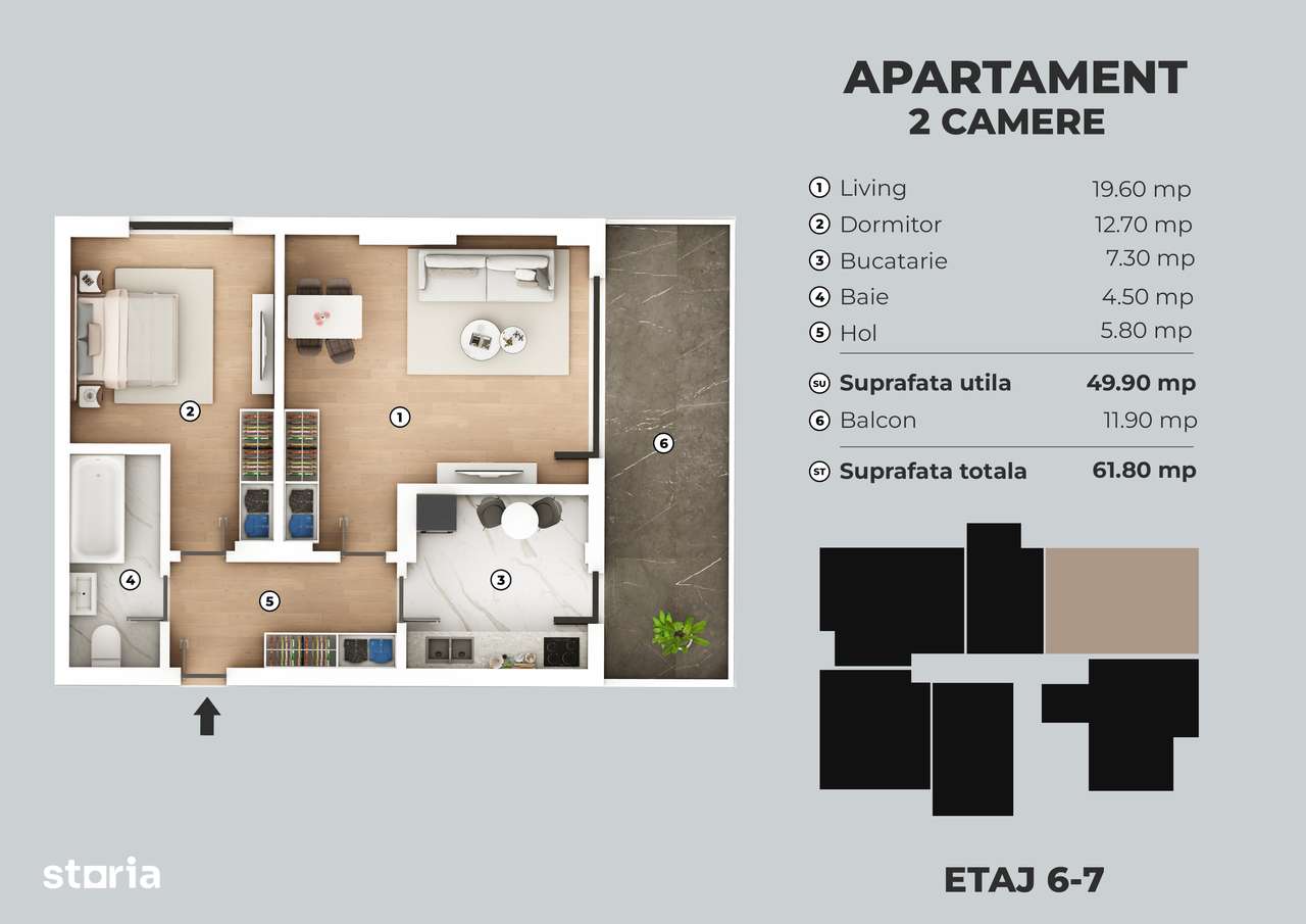 Berceni Sf. Brancoveni - 2 camere decomandat 62 mpu mutare rapida - Imagine principală: 2/5