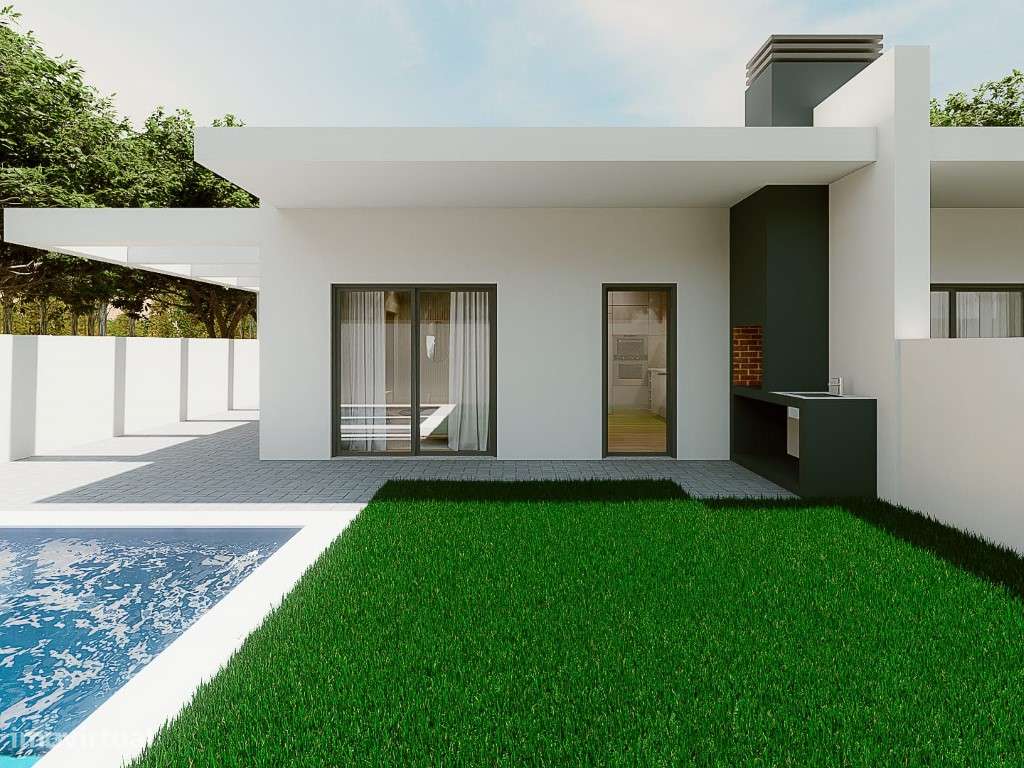 Moradia Geminada Térrea T 2, com piscina e pérgula, excelente local... - Grande imagem: 4/14