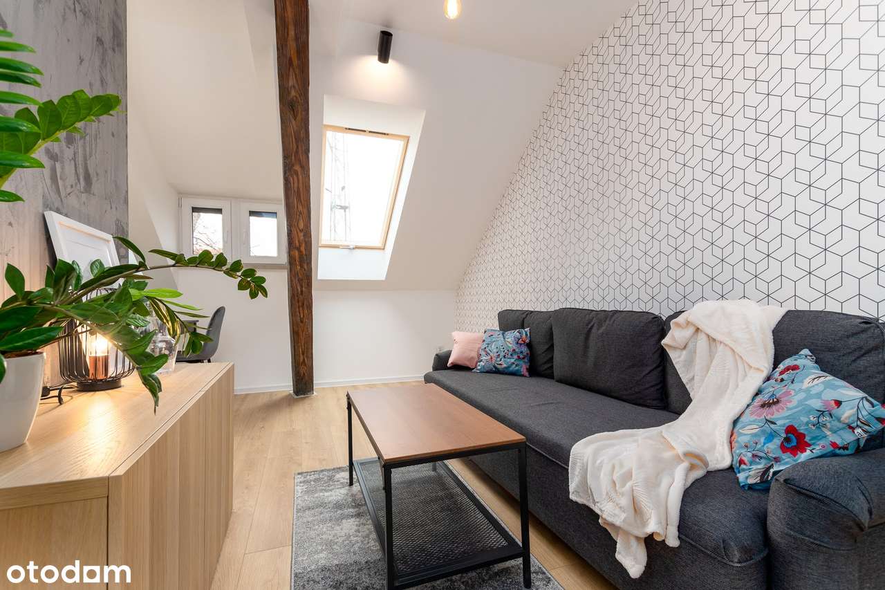 Stylowe 2 pokoje. PRAWDOPODOBNIE JEDYNE TAKIE MIESZKANIE W OKOLICY. - Pełny obrazek: 4/17
