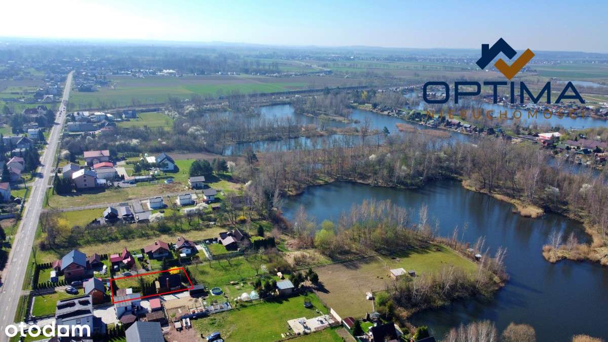 Domek w Olzie nad wodą - duża działka.-2