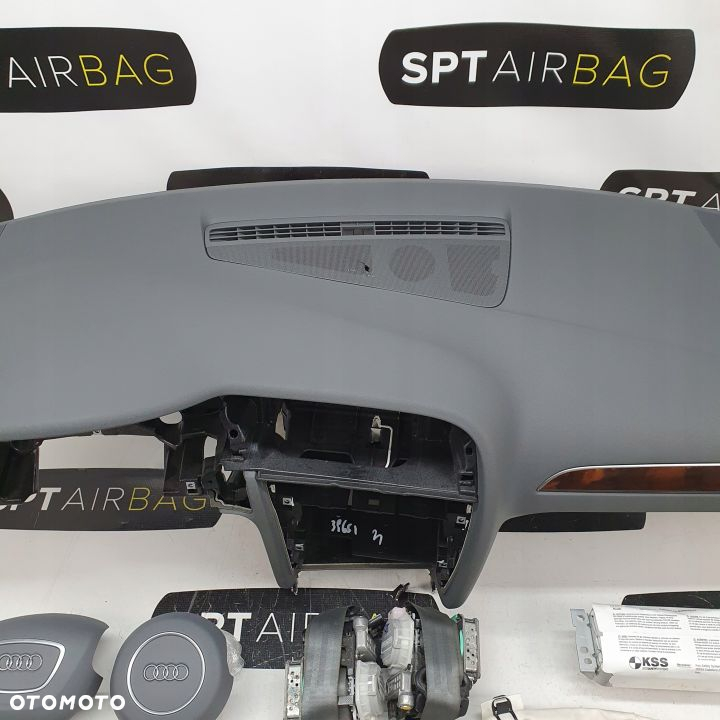 A4 B8 SZARA KONSOLA DESKA PODUSZKI PASY AIRBAG - 3