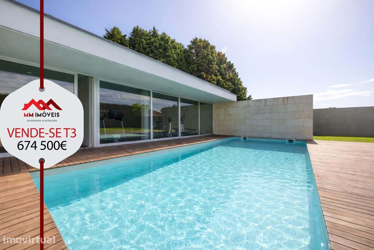 Apartamento T3 De Luxo Na Maia Condominio Fechado Com Piscina Terr