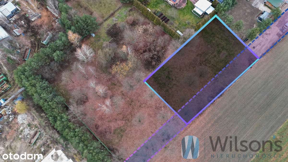 Działka budowlana 1700m2 / Mpzp / Kolonia - Pełny obrazek: 2/5