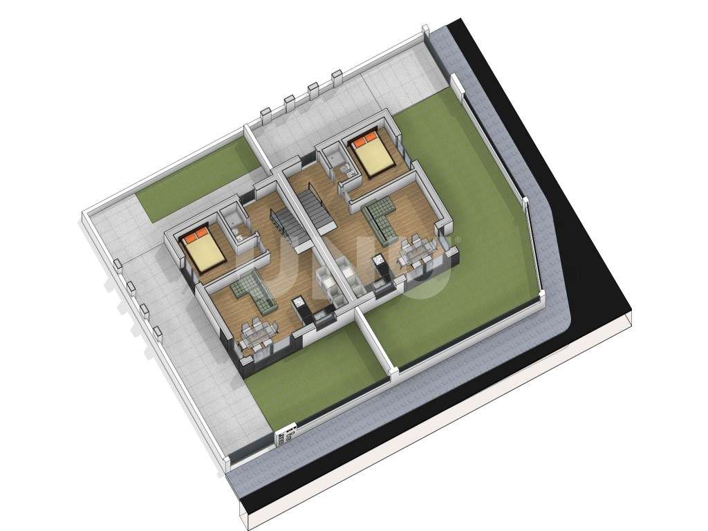 Moradia Geminada em construção-5