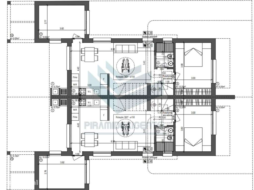 MoradiaT3+1 Duplex, 1 Quarto R/C + 2 Suítes 1ºpiso - Grande imagem: 4/9