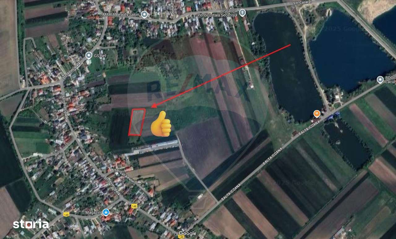 Teren intravilan de vanzare 4,445 mp Km 30-A1/ Icoana / Ulmi - Imagine principală: 2/5