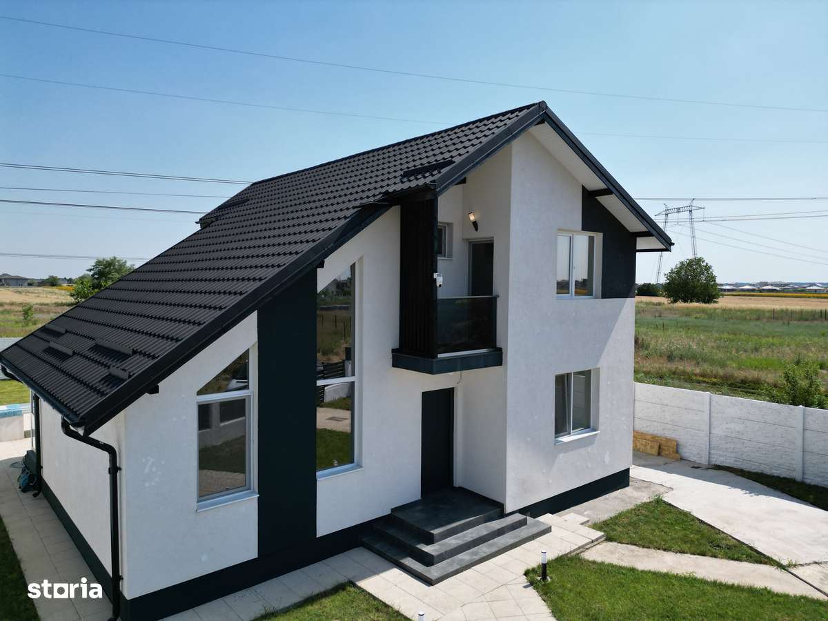 Casă P+1 cu Piscină / 5 Camere, 450 mp – De Vânzare în Comuna Berceni - Imagine principală: 5/20