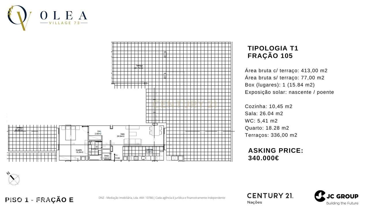 Apartamento T1 - Olea Village 73 - Parque das Oliveiras, Camarate - Grande imagem: 5/5