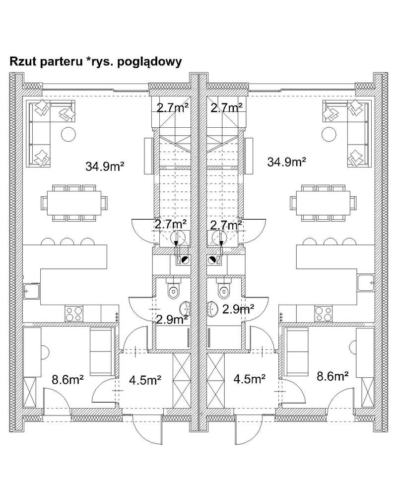 Nowy dom 5 pokoi Łódź Wiskitno - Pełny obrazek: 5/6