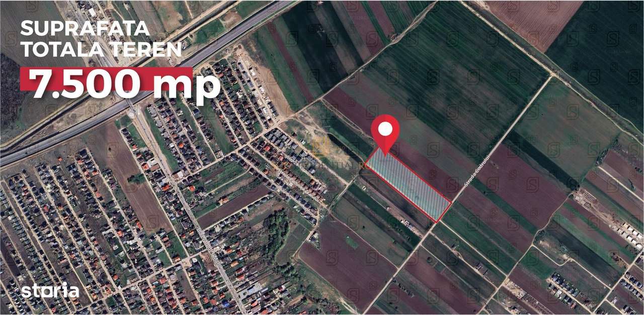 Teren intravilan de vanzare, 500 mp si deschidere ampla, Com Berceni - Imagine principală: 1/20