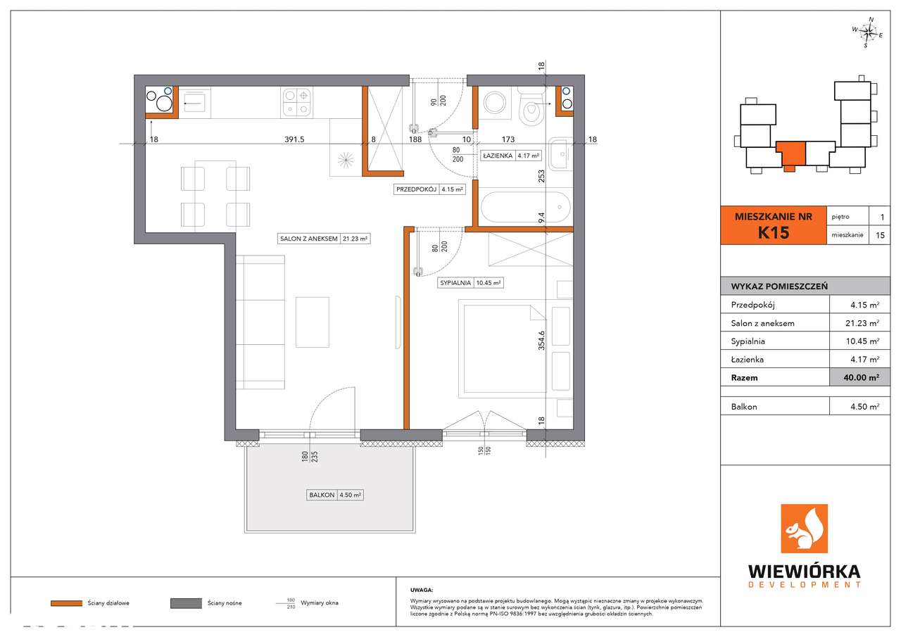 Nowa Sportowa | mieszkanie 2-pok. | K15 - Pełny obrazek: 2/6
