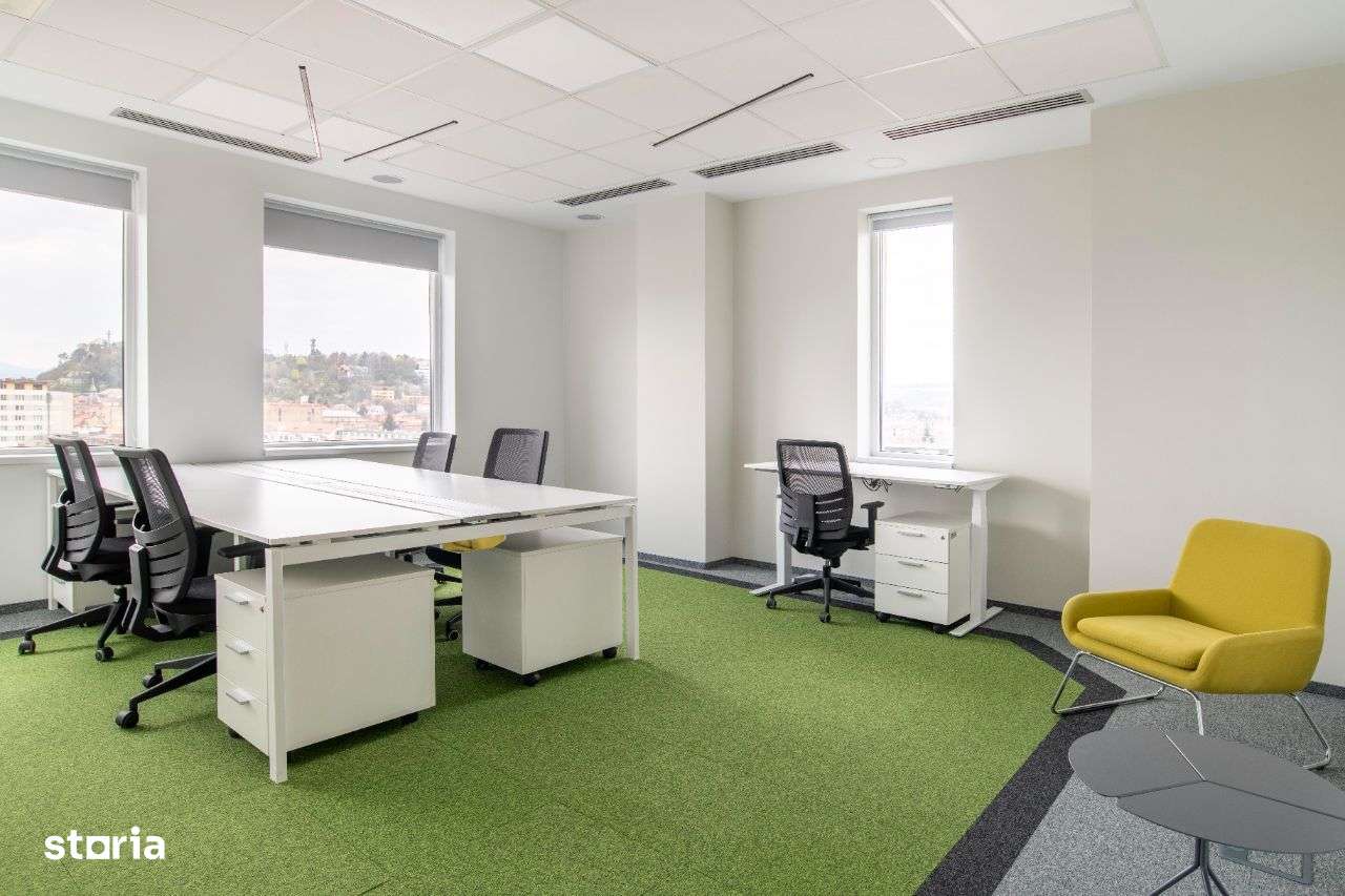 Spațiu de birou privat pentru 4 persoane în Regus Cluj-Napoca - Imagine principală: 2/9